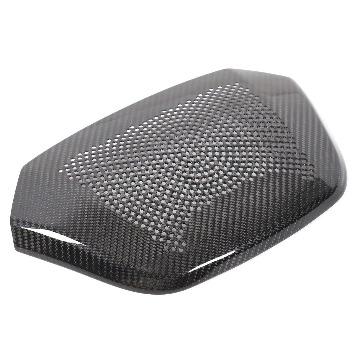 Chevrolet Corvette C8 - Carbon Fiber Waterfall Speaker Trim Cover with Corvette Logo (2020–2026) - Exotics Carbon Design