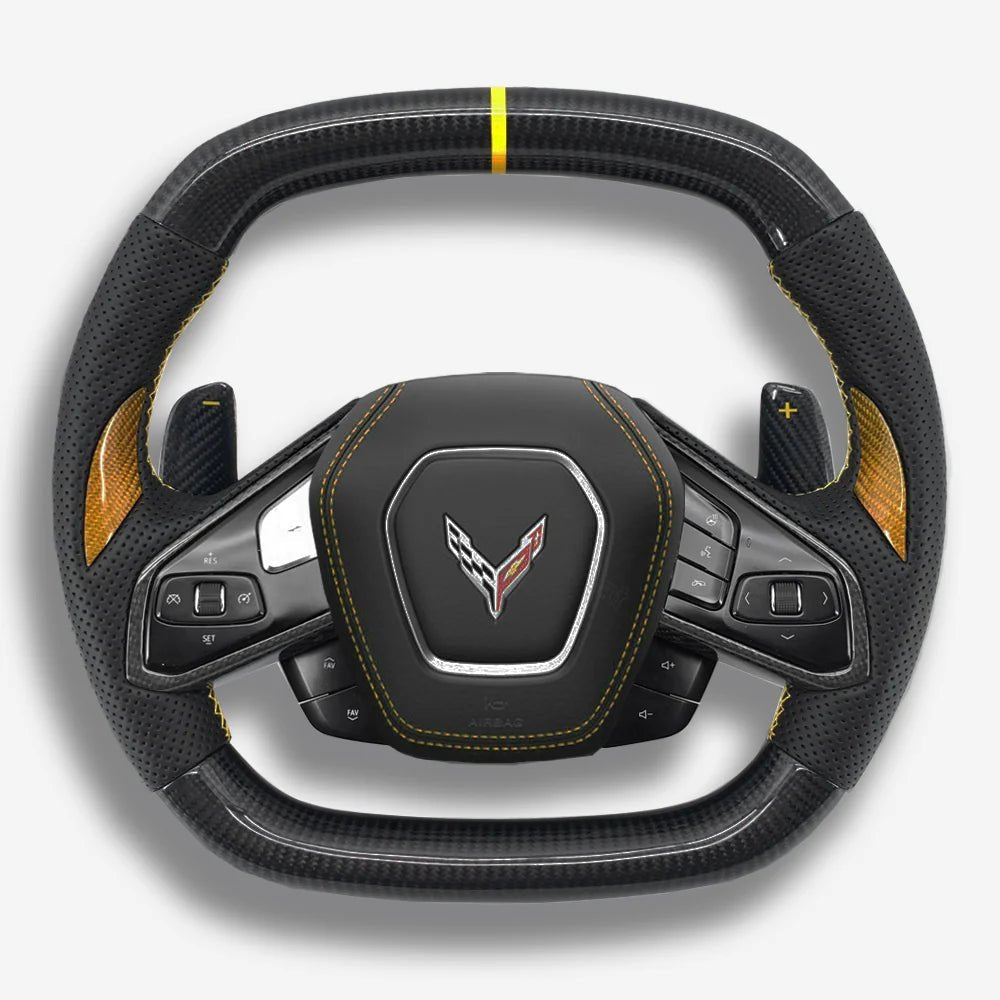 Chevrolet Corvette C8 Custom Steering Wheel - Exotics Carbon Design