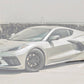 Chevrolet Corvette C8 IMP Style Carbon Fiber Side Skirts - Exotics Carbon Design