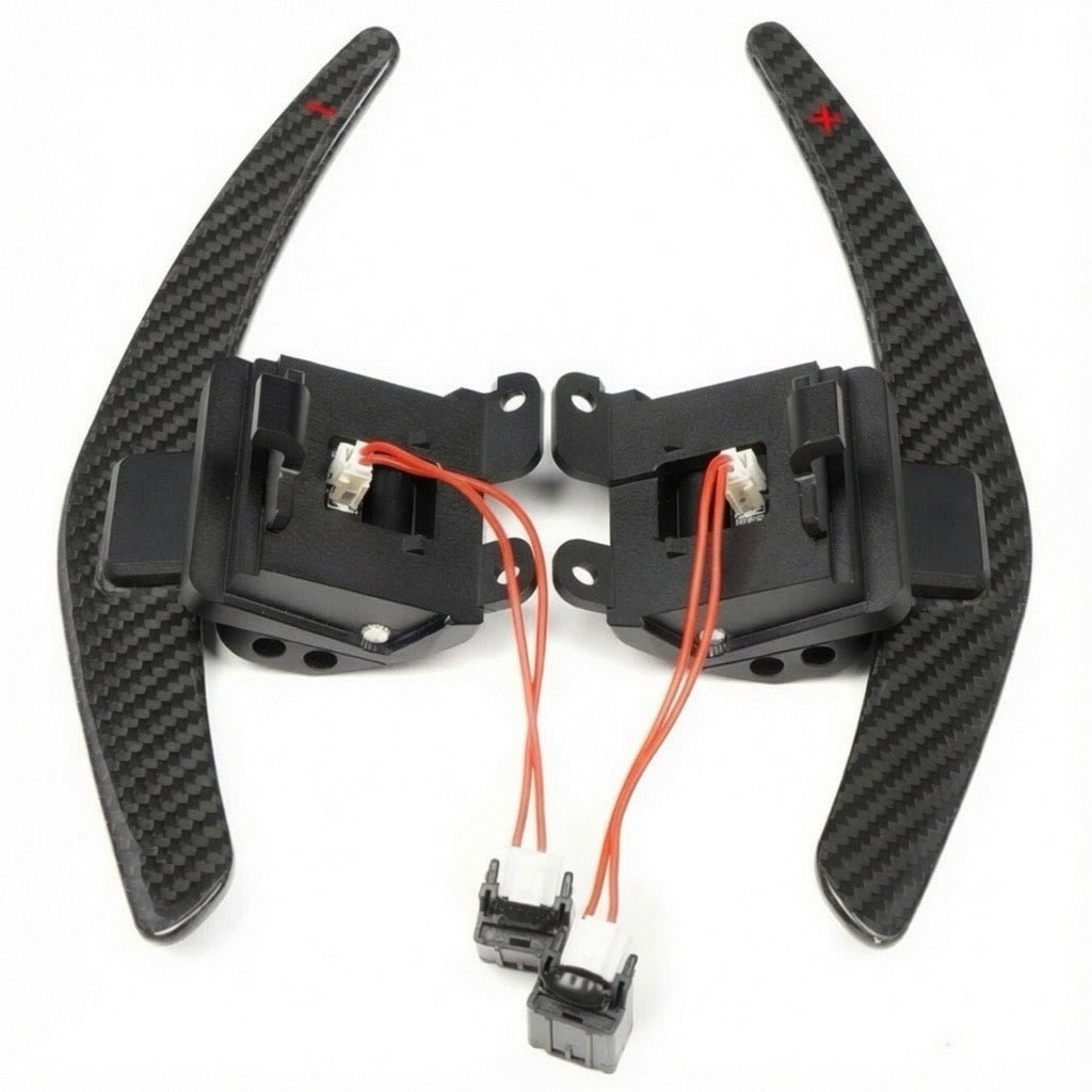 Chevrolet Corvette C8 - Magnetic Carbon Fiber Paddle Shifters (2020–2026) - Exotics Carbon Design