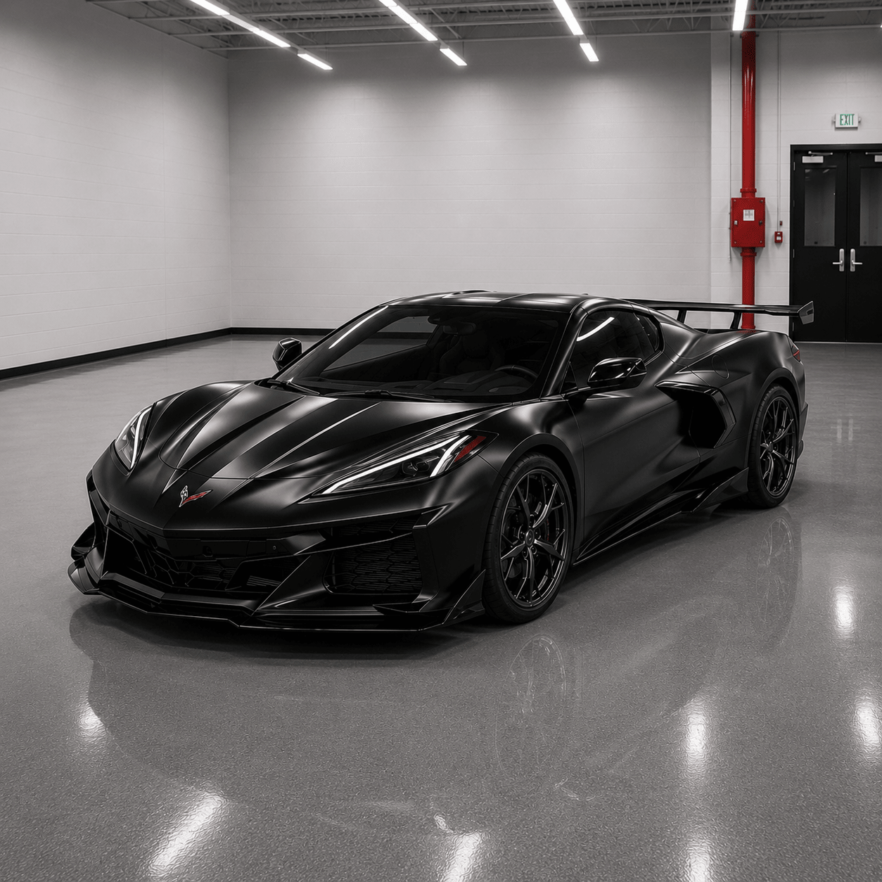 Chevrolet Corvette C8 Stingray - Z06 Style Full Conversion Front Bumper Body Kit (2020–2024) - Exotics Carbon Design