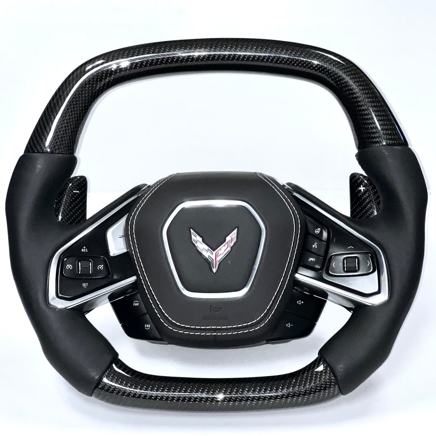 Chevrolet Corvette C8 Z06 Carbon Fiber Steering Wheel - Exotics Carbon Design