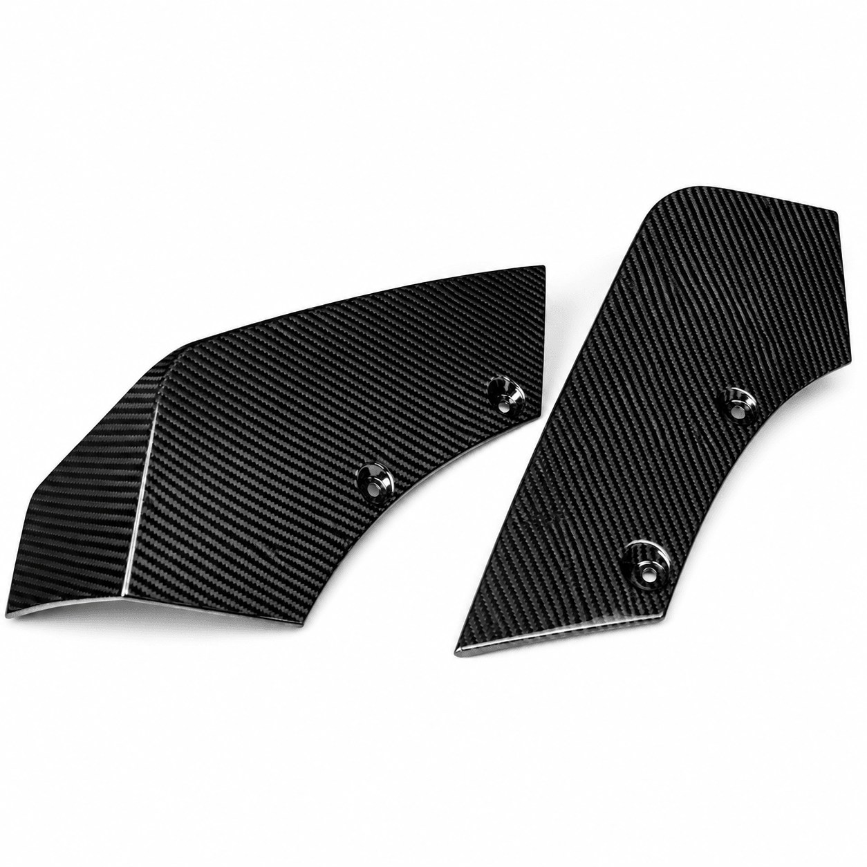 Chevrolet Corvette C8 Z06 & E-Ray Carbon Fiber Rear Diffuser Side Blades - Exotics Carbon Design