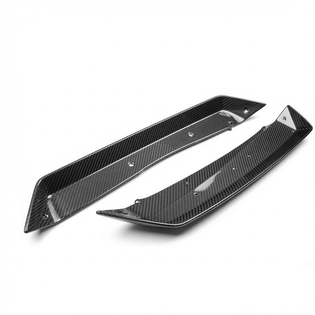 Chevrolet Corvette C8 Z06, E-Ray & ZR1 Carbon Fiber Spoiler Wicker Extensions - Exotics Carbon Design
