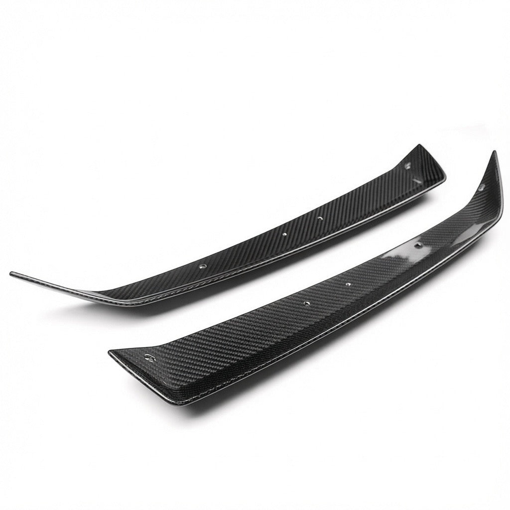 Chevrolet Corvette C8 Z06, E-Ray & ZR1 Carbon Fiber Spoiler Wicker Extensions - Exotics Carbon Design