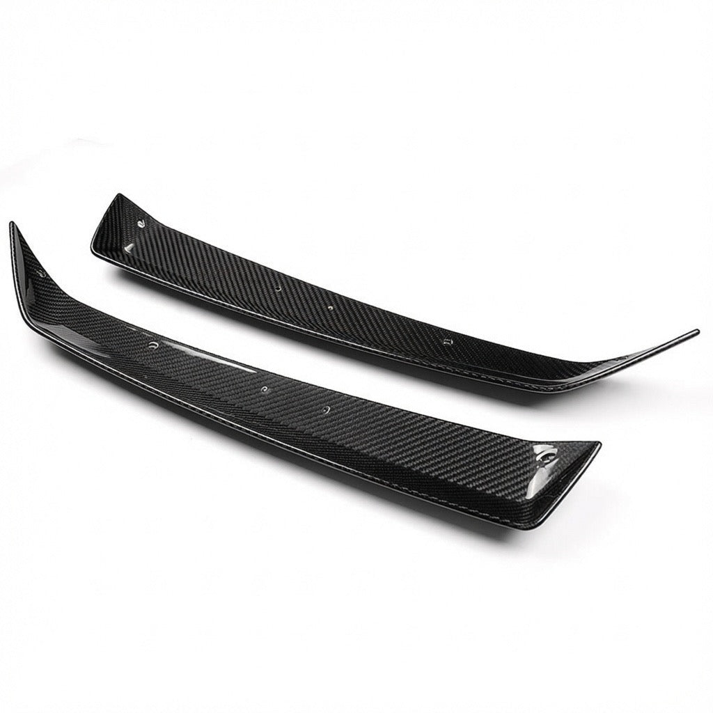 Chevrolet Corvette C8 Z06, E-Ray & ZR1 Carbon Fiber Spoiler Wicker Extensions - Exotics Carbon Design