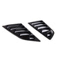 Corvette C7 (2014–2019) – Gloss Black Window Triangle Shutter Deflectors - Exotics Carbon Design