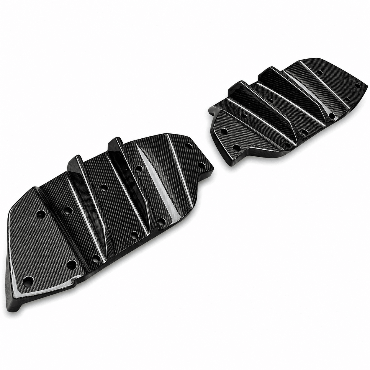 Corvette C7 Carbon Fiber Rear Bumper Fins - Exotics Carbon Design