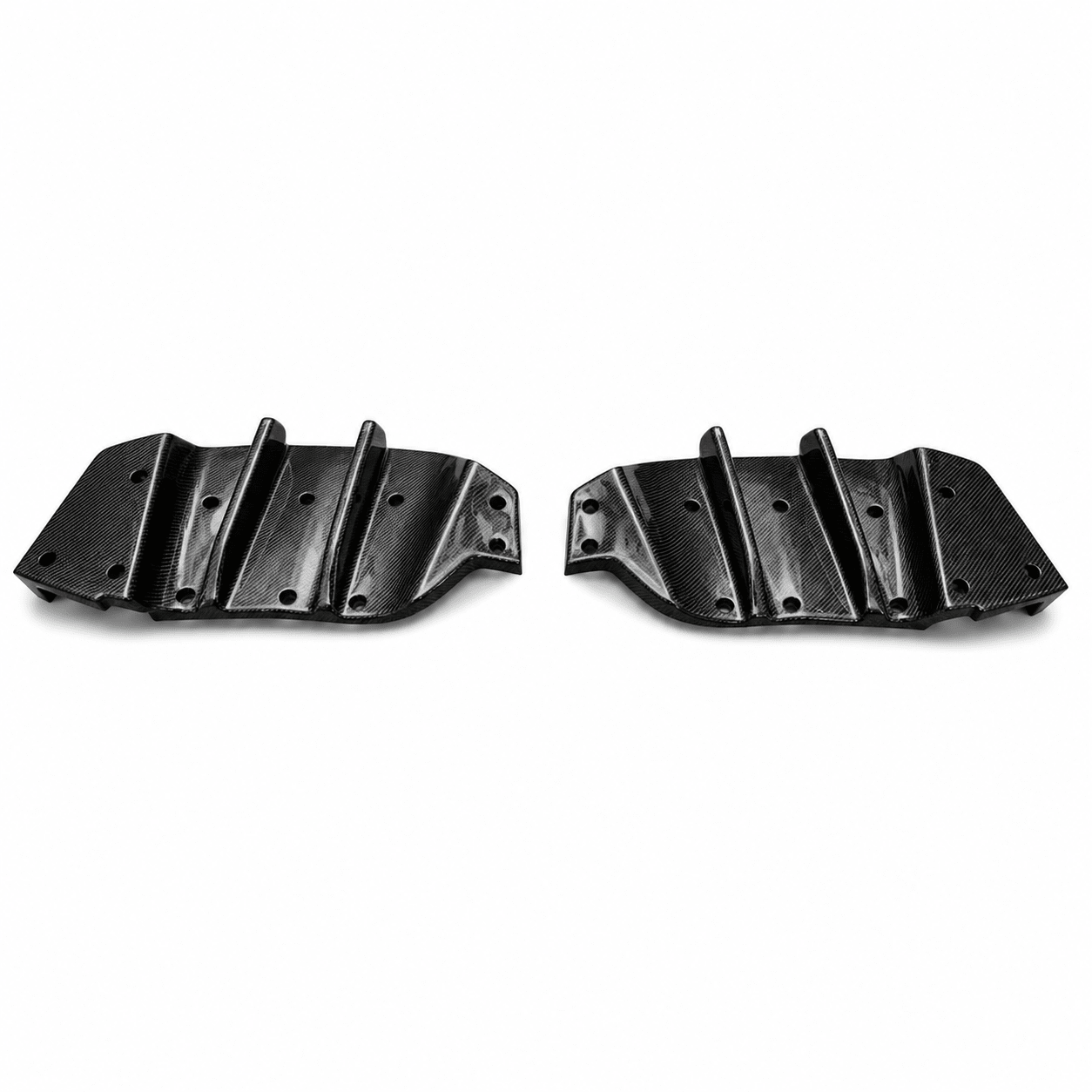Corvette C7 Carbon Fiber Rear Bumper Fins - Exotics Carbon Design
