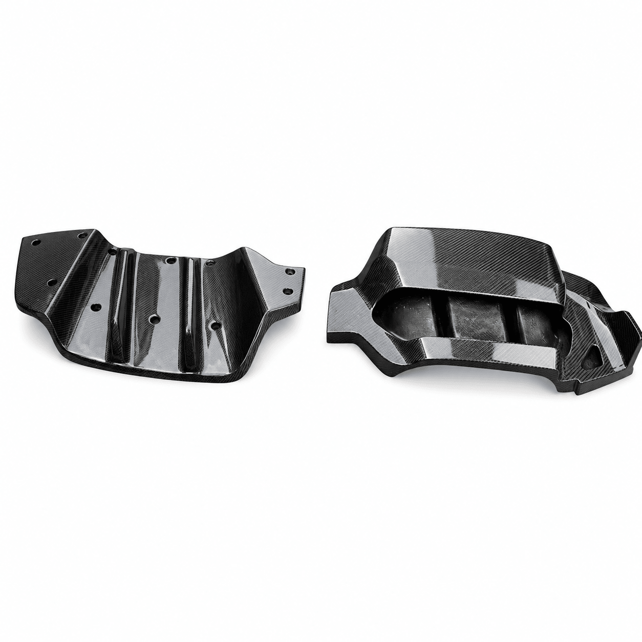 Corvette C7 Carbon Fiber Rear Bumper Fins - Exotics Carbon Design