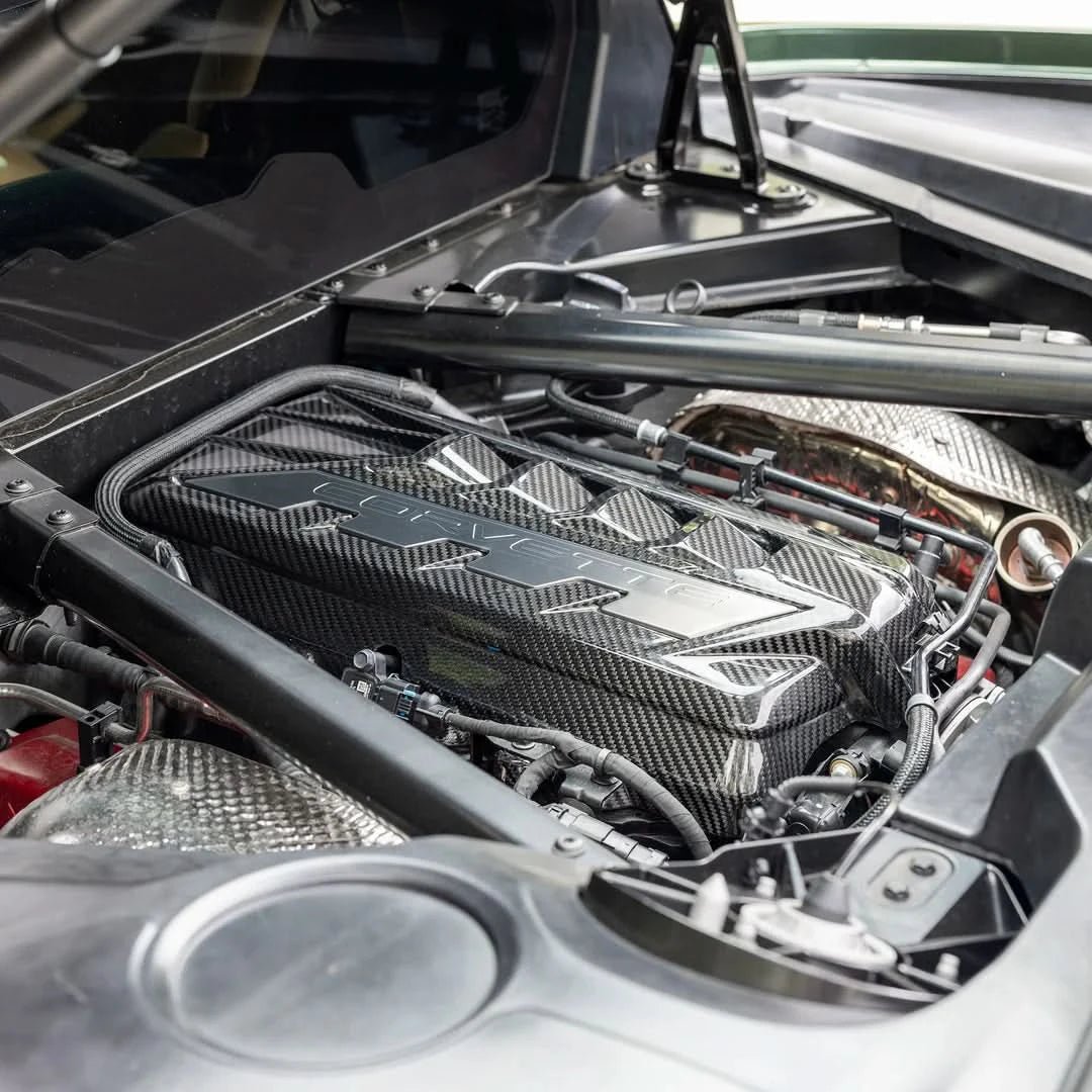 Corvette C8 (2020–2025) - Carbon Fiber Engine Cover - Exotics Carbon Design