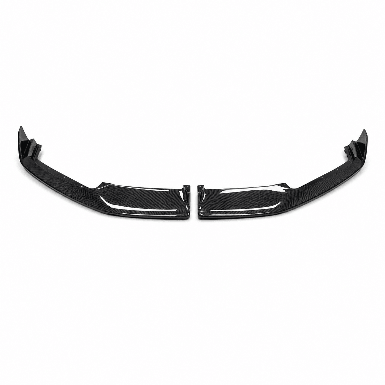 Corvette C8 AD-Style Carbon Fiber 2-Piece Front Lip Splitter - Exotics Carbon Design