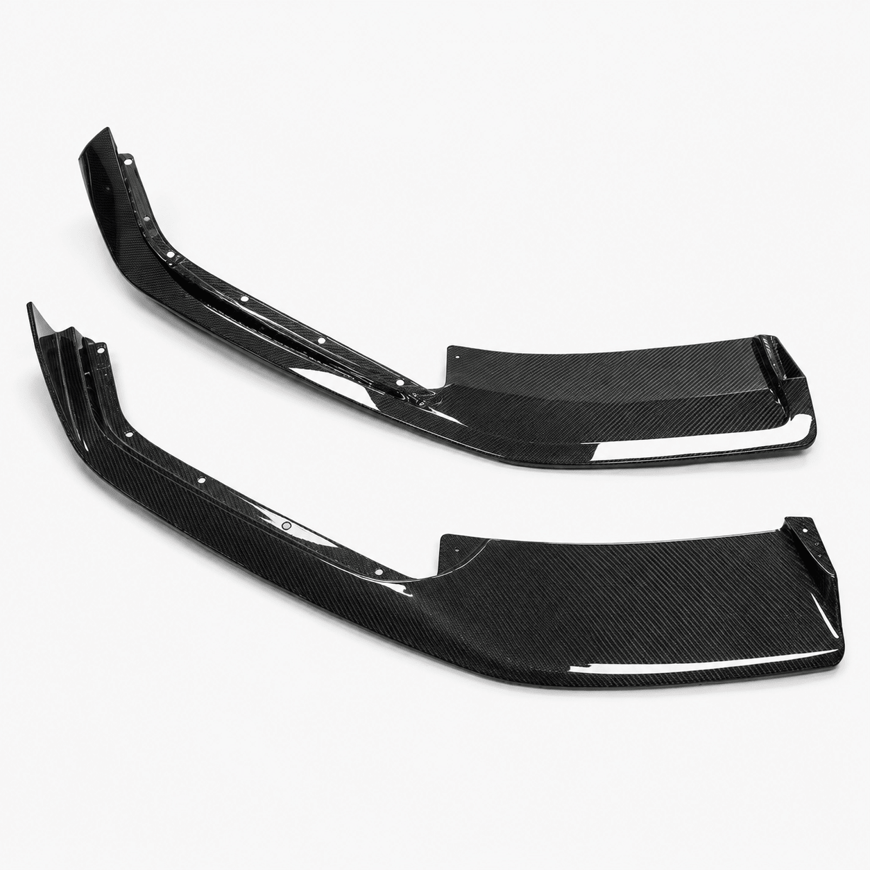 Corvette C8 AD-Style Carbon Fiber 2-Piece Front Lip Splitter - Exotics Carbon Design