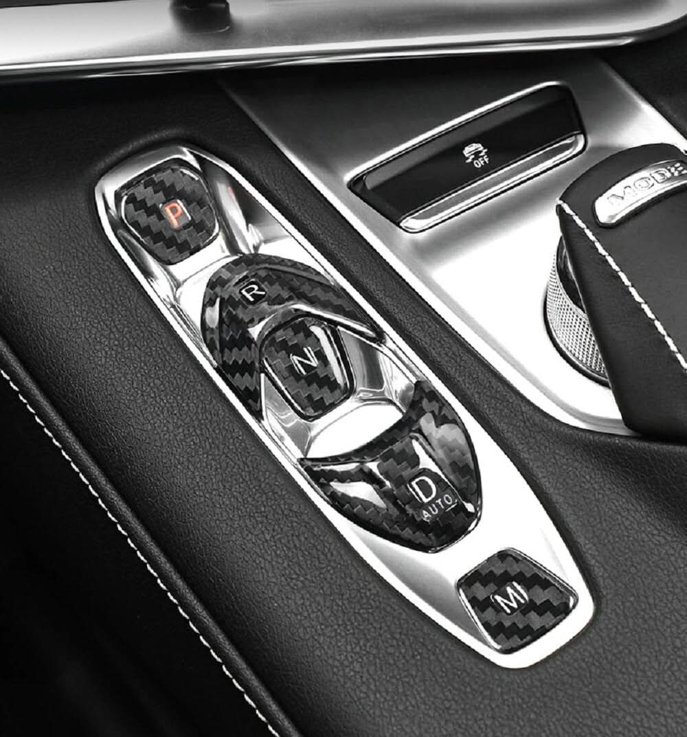 Corvette C8 - Carbon Fiber Center Console Button Stickers - Exotics Carbon Design