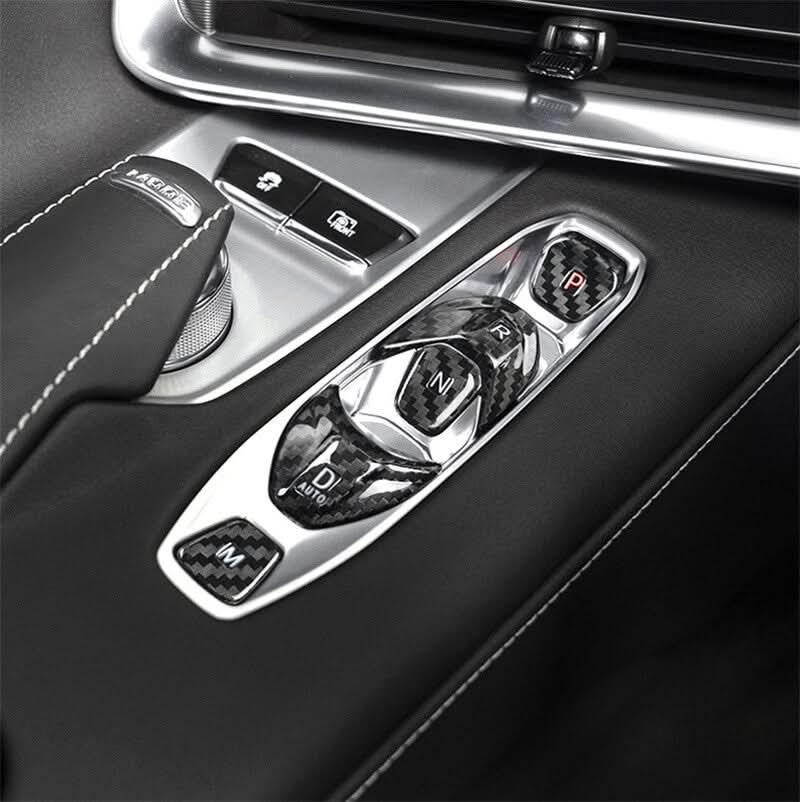 Corvette C8 - Carbon Fiber Center Console Button Stickers - Exotics Carbon Design