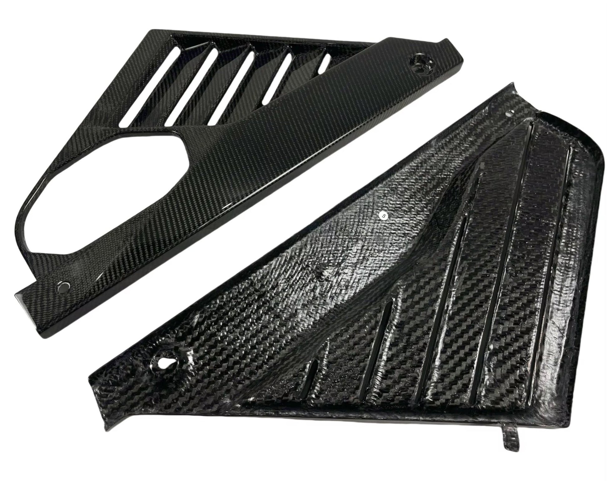 Corvette C8 - Carbon Fiber Engine Cover & Side Panels 3 - Piece Set - Exotics Carbon Design