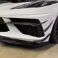 Corvette C8 Carbon Fiber Front Bumper Canards - Exotics Carbon Design