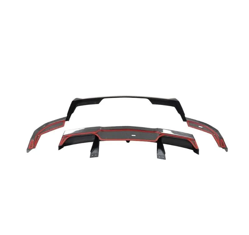 Corvette C8 Z06 - AM Style Carbon Fiber Rear Diffuser - Exotics Carbon Design