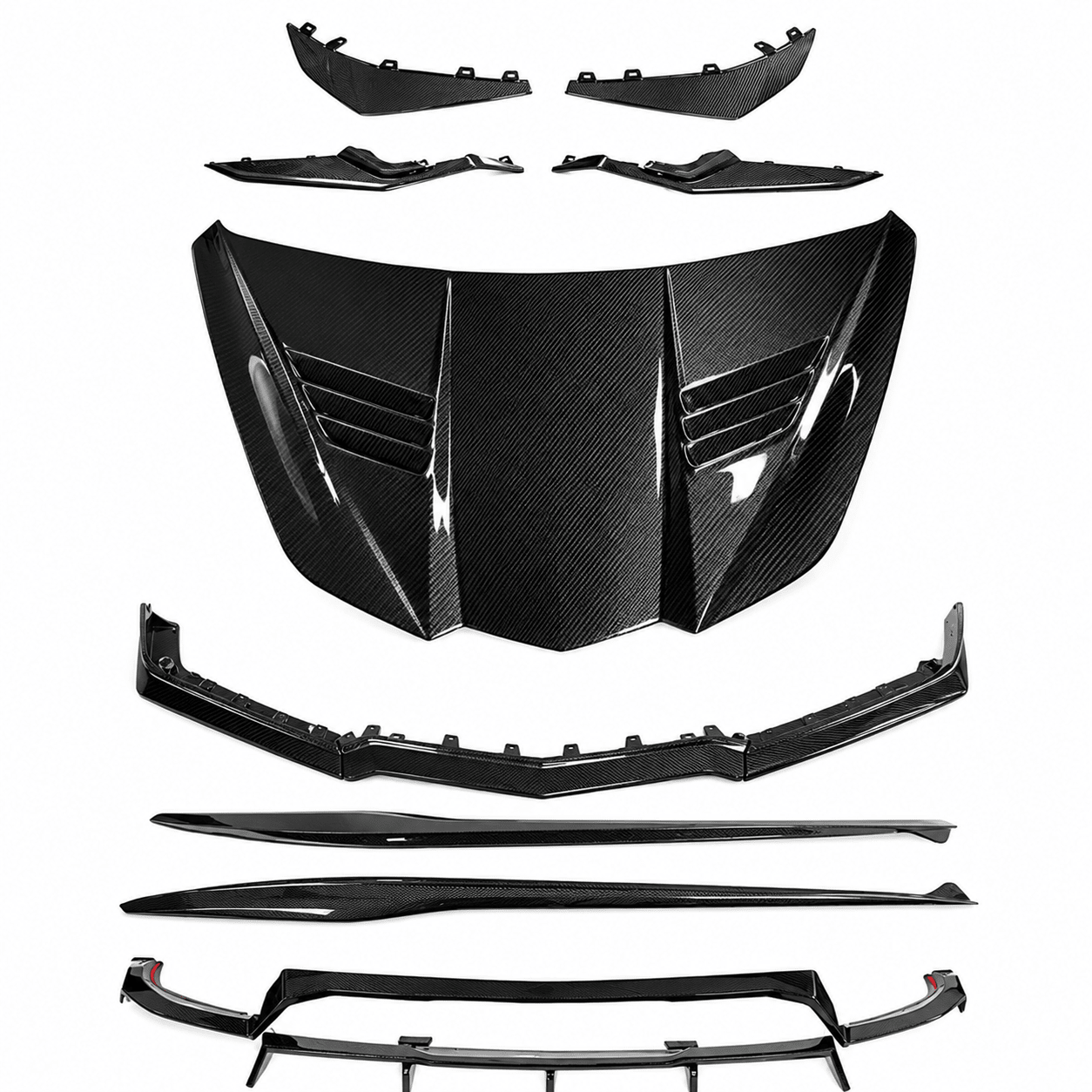 Corvette C8 Z06/E-Ray - ZR1 ZTK Style Carbon Fiber Aero Kit - Exotics Carbon Design