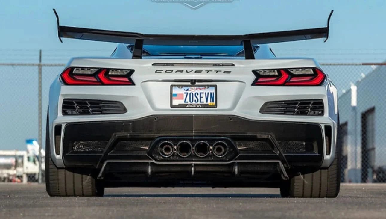 Corvette C8/Z06 - ZR1-Style Carbon Fiber Rear Wing - Exotics Carbon Design