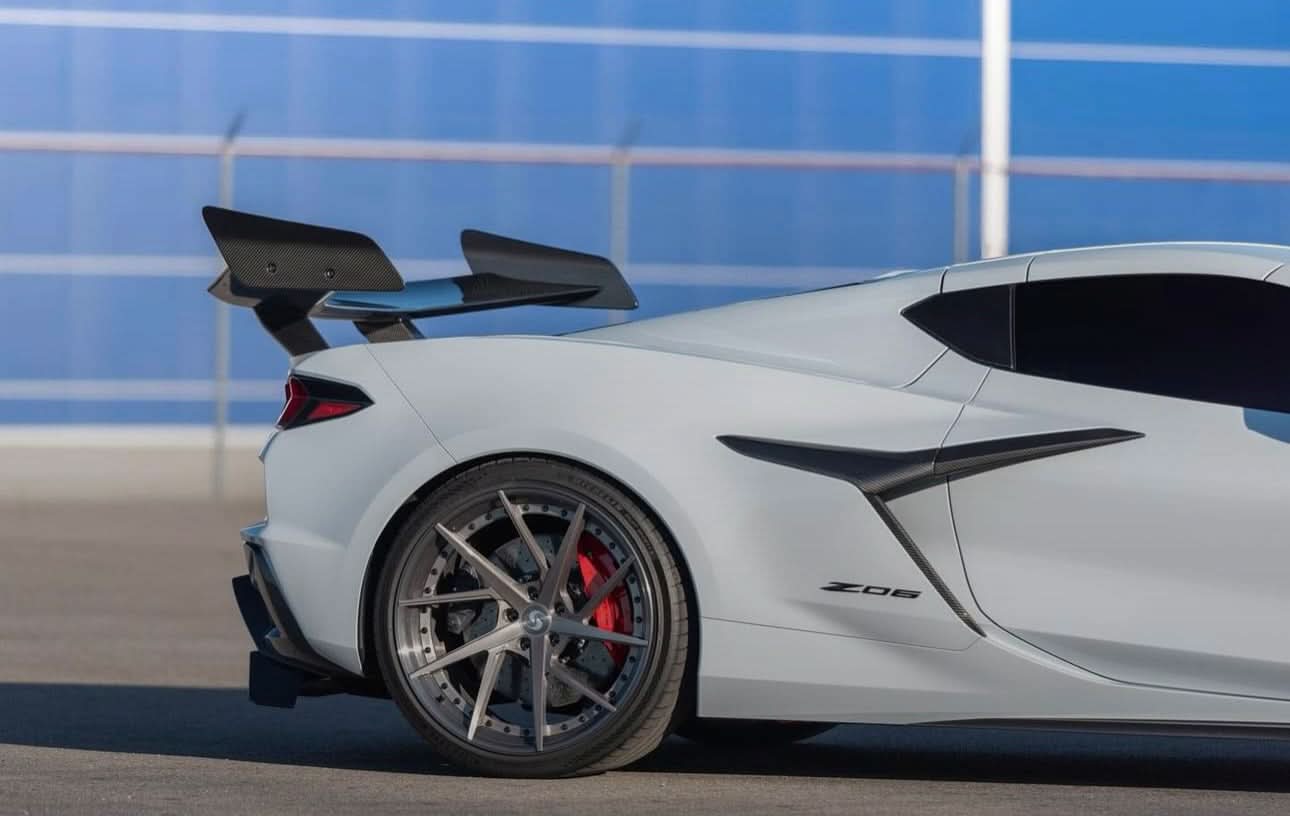 Corvette C8/Z06 - ZR1-Style Carbon Fiber Rear Wing - Exotics Carbon Design
