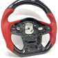 Custom LED Carbon Fiber & Red Leather Steering Wheel - Toyota GR Supra A90 / A91 (2020–2025) - Exotics Carbon Design