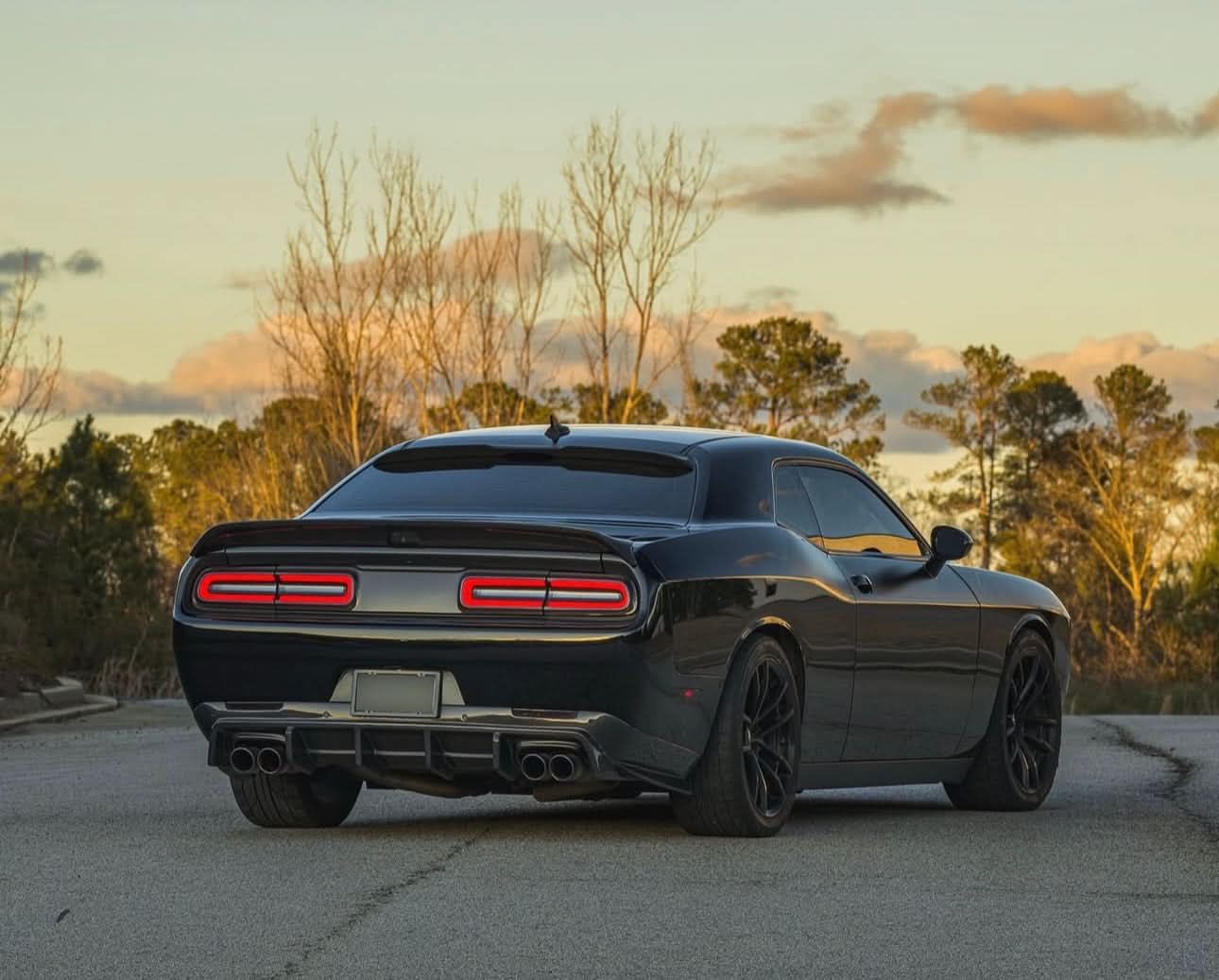 Dodge Challenger (2015 - 2023) - Hellcat Style Carbon Fiber Rear Diffuser - Exotics Carbon Design
