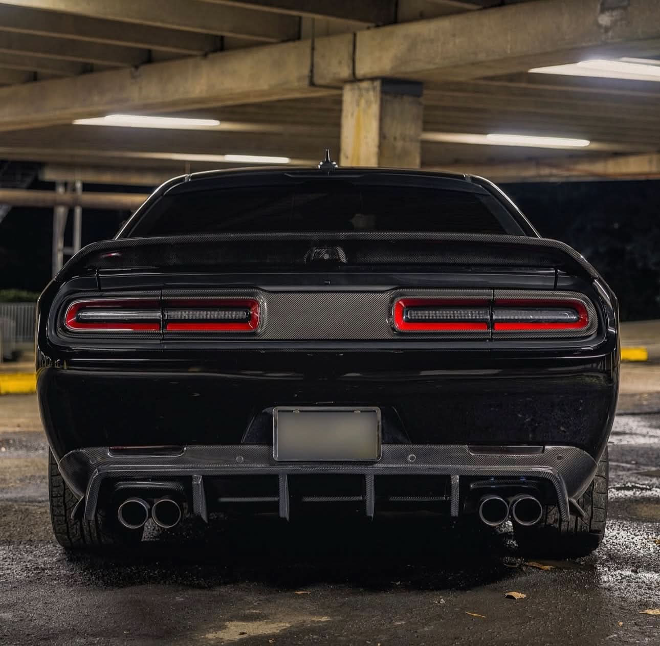 Dodge Challenger (2015 - 2023) - Hellcat Style Carbon Fiber Rear Diffuser - Exotics Carbon Design