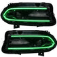Dodge Charger (2015–2023) – RGB Colorful LED Headlights - Exotics Carbon Design