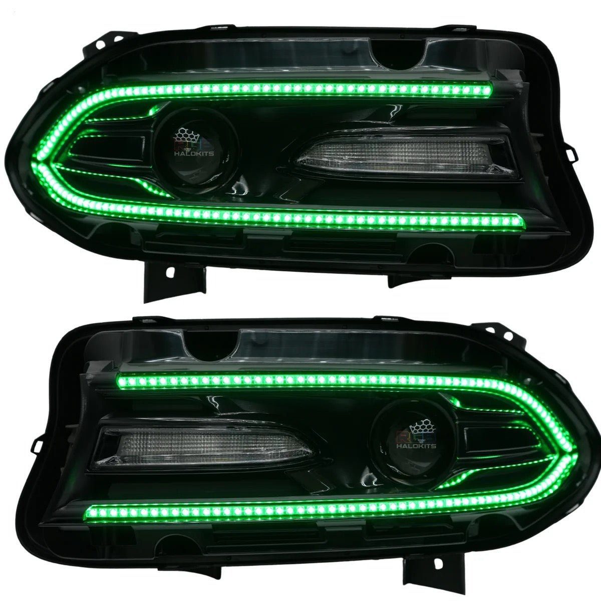 Dodge Charger (2015–2023) – RGB Colorful LED Headlights - Exotics Carbon Design