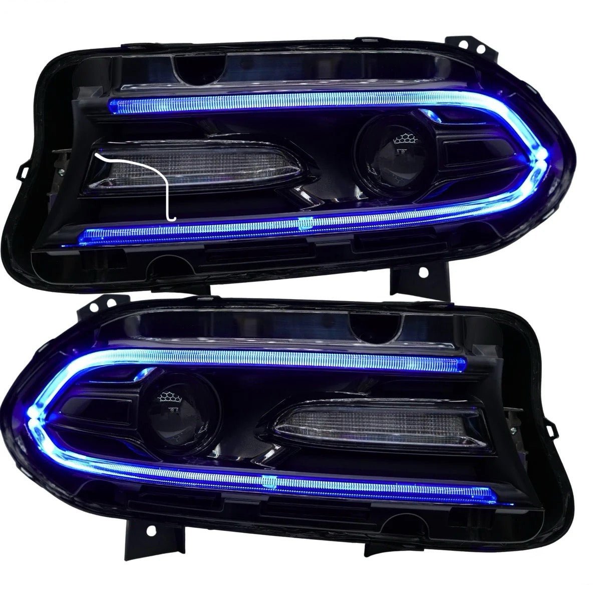 Dodge Charger (2015–2023) – RGB Colorful LED Headlights - Exotics Carbon Design