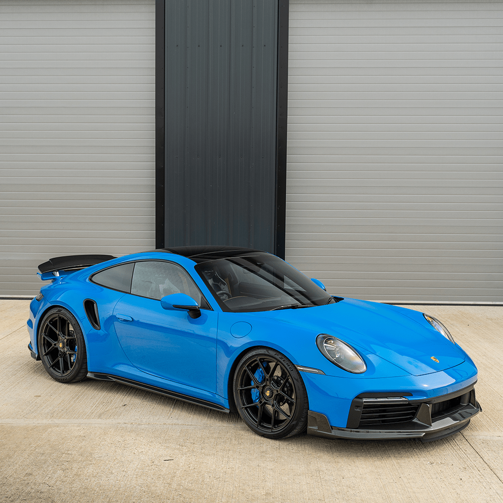 DRY CARBON FIBER FRONT LIP – Porsche 911 992 Turbo / Turbo S (2020–2025) - Exotics Carbon Design