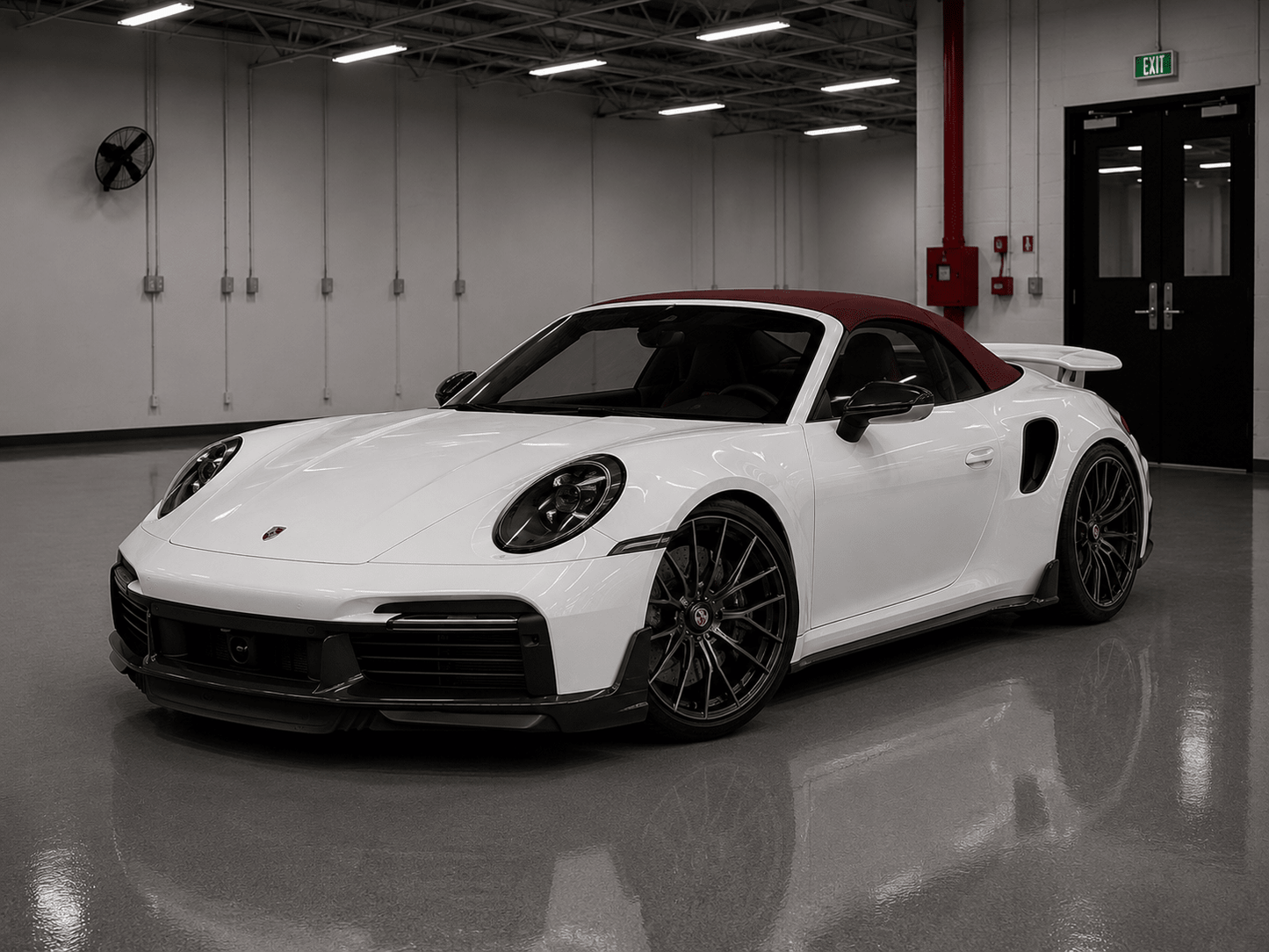 DRY CARBON FIBER FRONT LIP – Porsche 911 992 Turbo / Turbo S (2020–2025) - Exotics Carbon Design