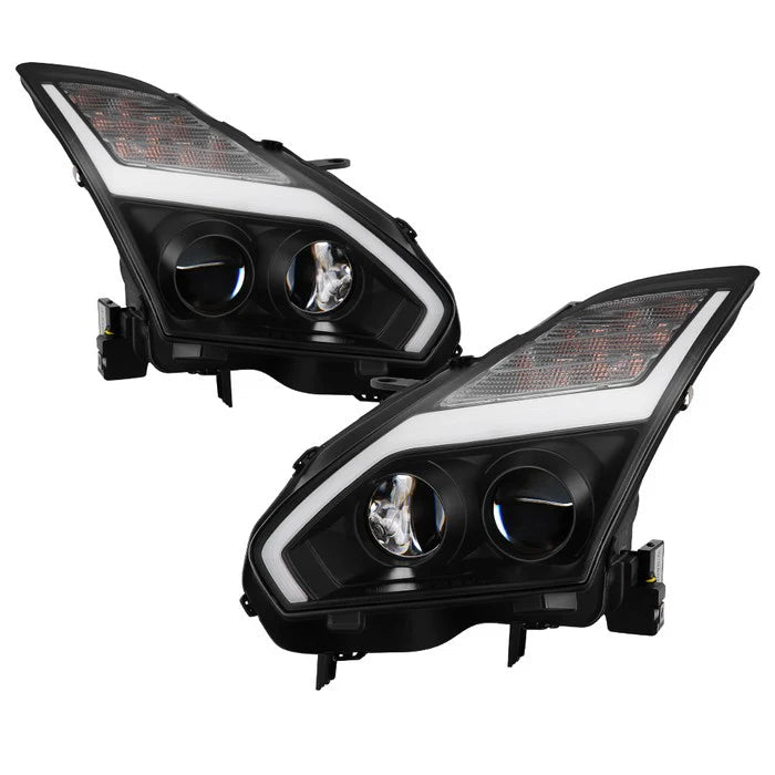 Dynamic Sequential LED Projector Headlights - 2009-2017 Nissan GT-R R35 Upgrade - Exotics Carbon Design