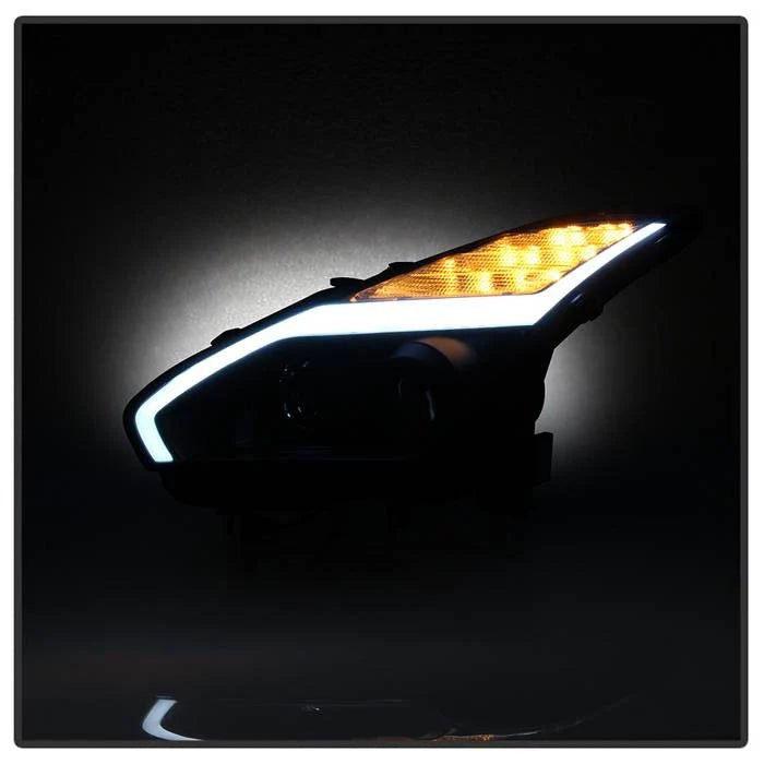 Dynamic Sequential LED Projector Headlights - 2009 - 2017 Nissan GT - R R35 Upgrade - Exotics Carbon Design