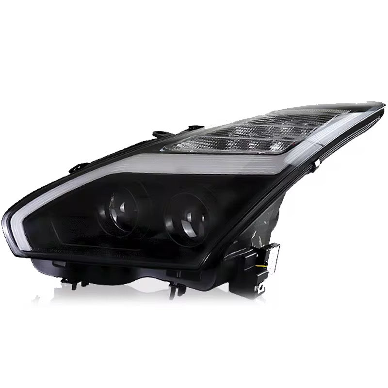 Dynamic Sequential LED Projector Headlights - 2009 - 2017 Nissan GT - R R35 Upgrade - Exotics Carbon Design