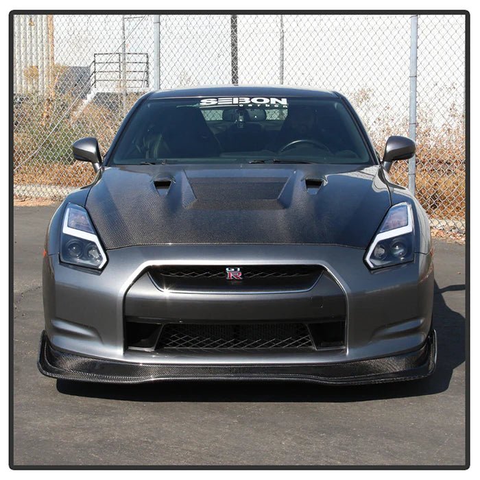 Dynamic Sequential LED Projector Headlights - 2009-2017 Nissan GT-R R35 Upgrade - Exotics Carbon Design