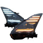 Dynamic Sequential LED Projector Headlights - Fits Nissan GT-R R35 2008-2023 - Exotics Carbon Design