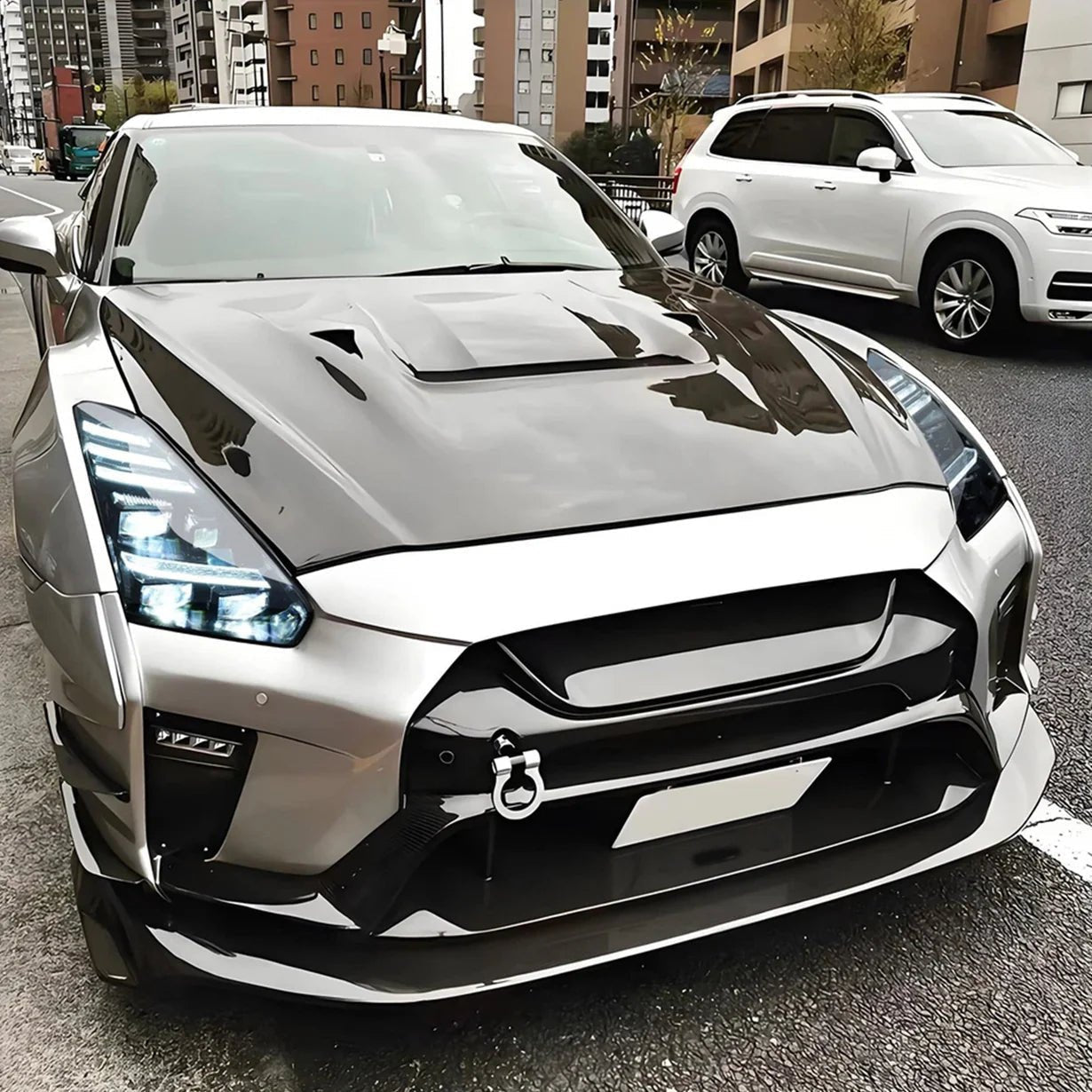 Dynamic Sequential LED Projector Headlights - Fits Nissan GT-R R35 2008-2023 - Exotics Carbon Design