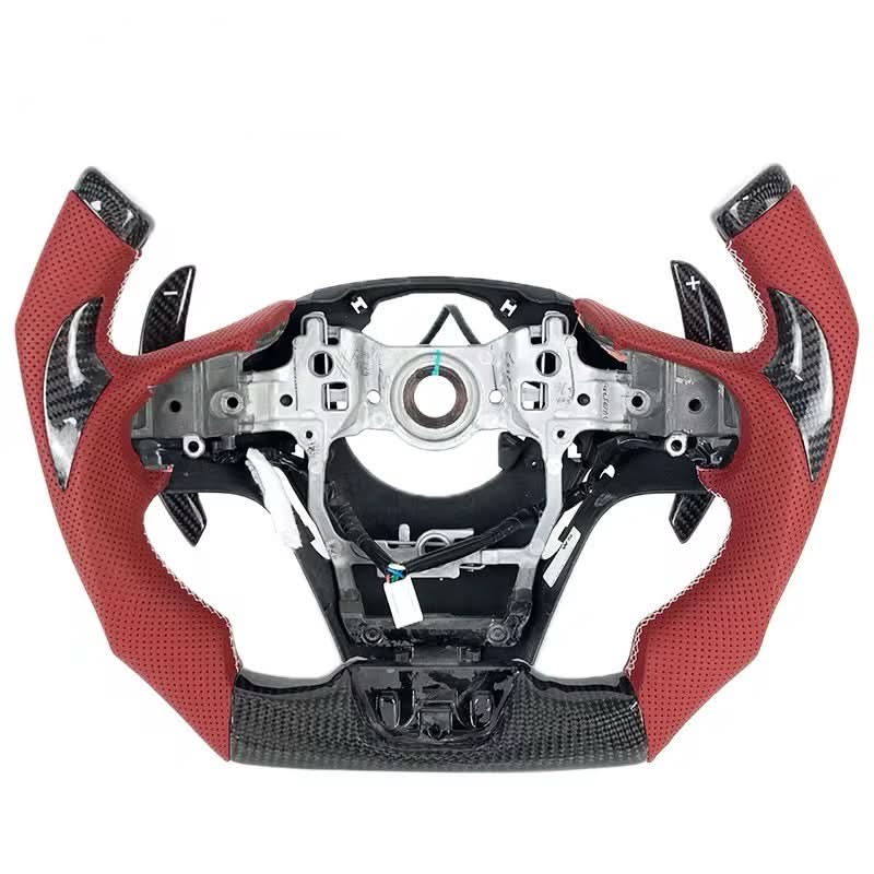 F1 - Style Carbon Fiber & Leather Steering Wheel – Lexus LC 500 2018–2024 - Exotics Carbon Design