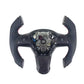 F1 - Style Carbon Fiber & Leather Steering Wheel – Tesla Model Y / Model 3 (2017 - 2023) - Exotics Carbon Design