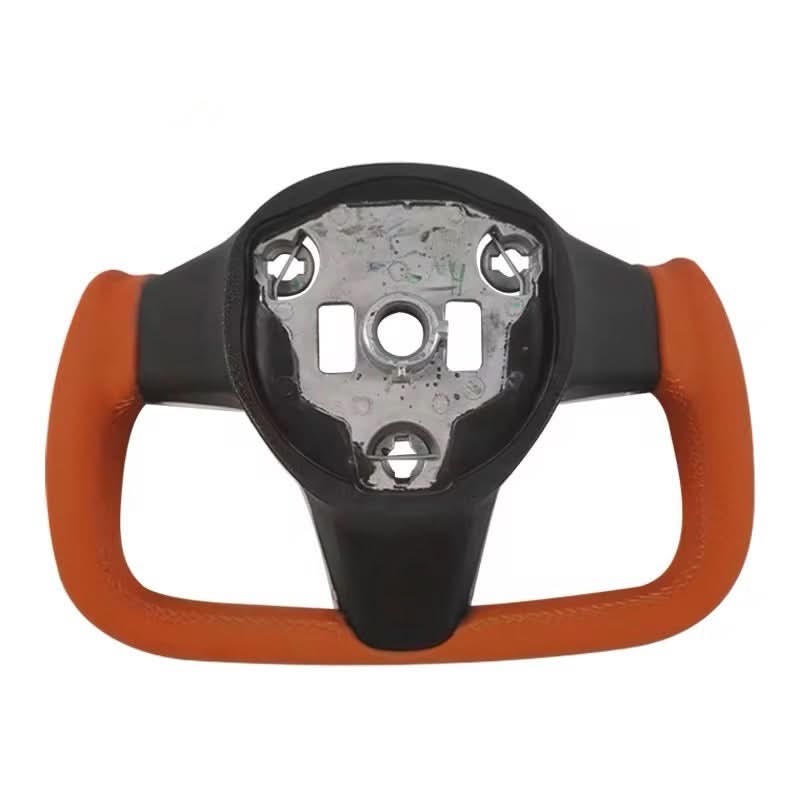 F1 - Style Orange Steering Wheel Performance Upgrade – Tesla Model 3/Y (2017–2023) - Exotics Carbon Design