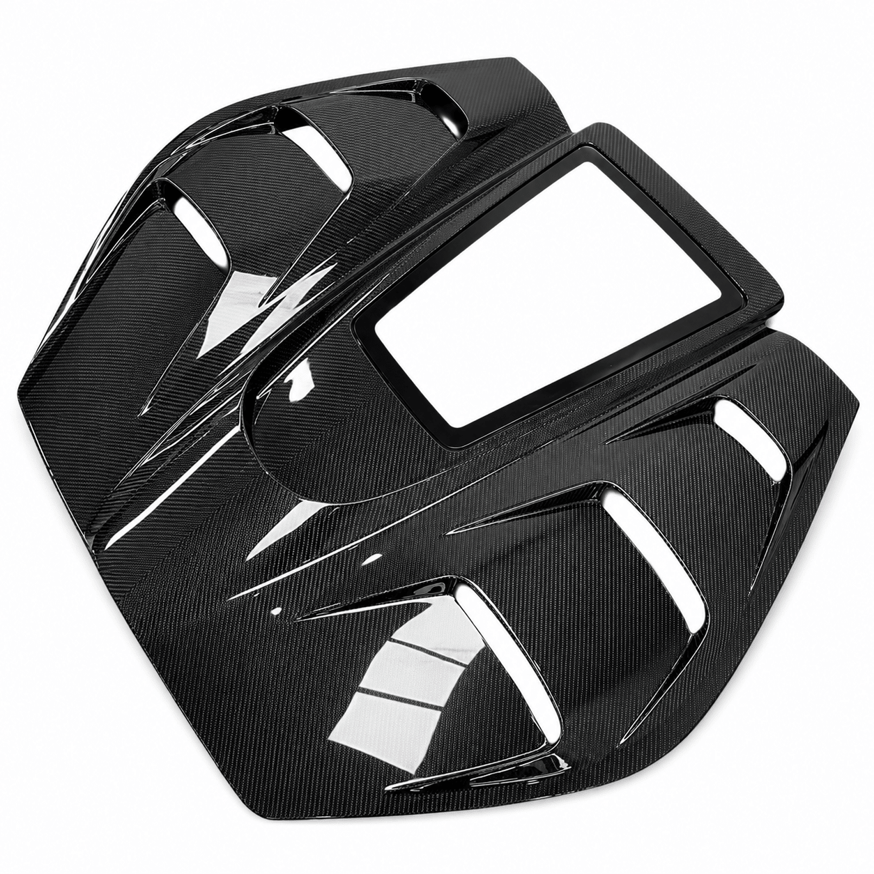 Ferrari 296 GTB BFA Style Carbon Fiber Rear Engine Cover - Exotics Carbon Design