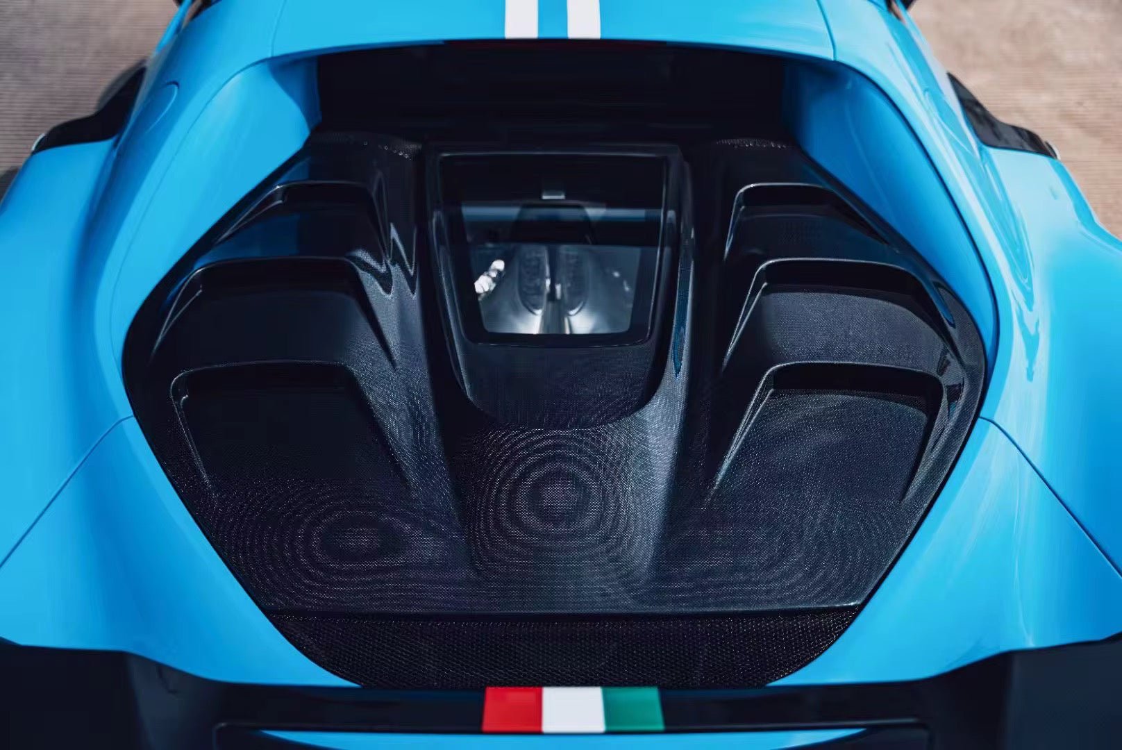 Ferrari 296 GTB BFA Style Carbon Fiber Rear Engine Cover - Exotics Carbon Design