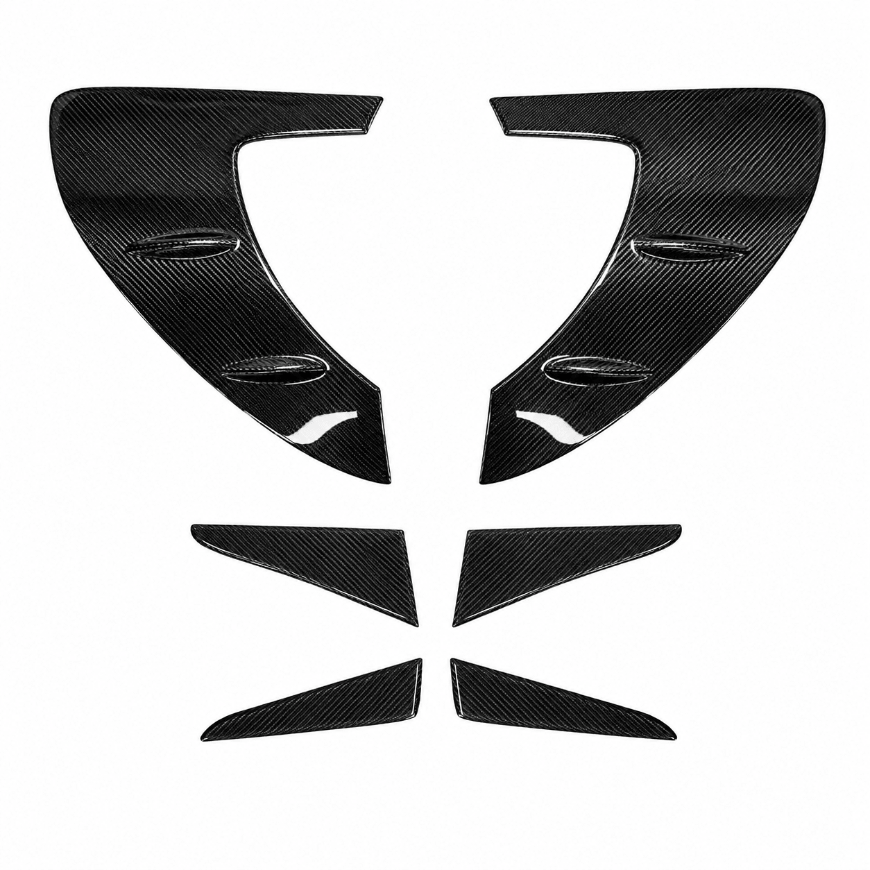 Ferrari 296 GTB Carbon Fiber Rear Fender Vents - Exotics Carbon Design
