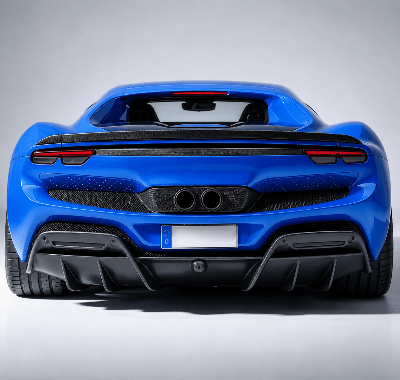 Ferrari 296 GTB Carbon Fiber Rear Spoiler - Exotics Carbon Design