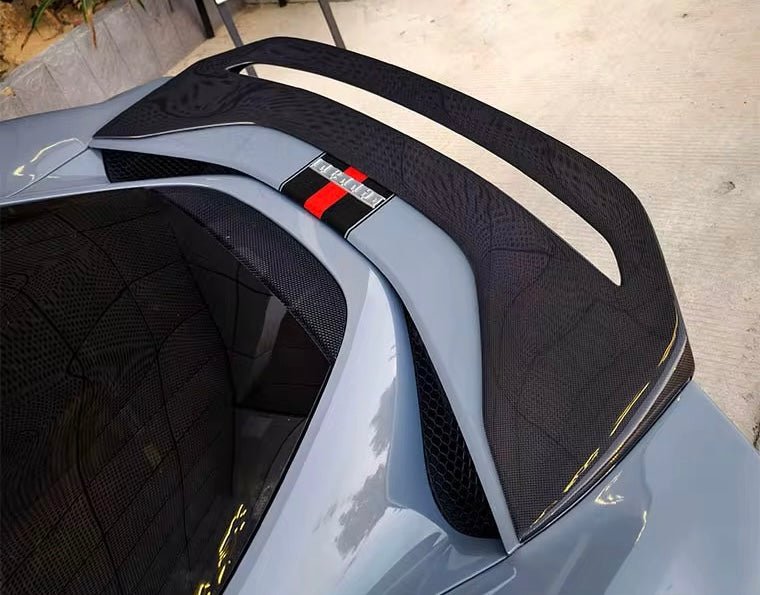 Ferrari 296 GTB Carbon Fiber Trunk Spoiler - Exotics Carbon Design