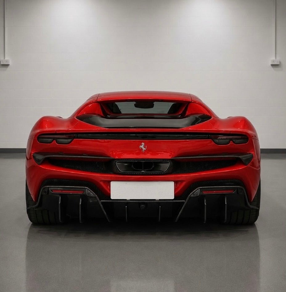Ferrari 296 GTB ECD Carbon Fiber Rear Diffuser - Exotics Carbon Design