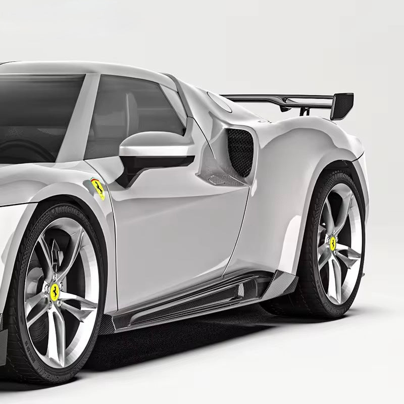 Ferrari 296 GTB PK Style Carbon Fiber Side Skirts - Exotics Carbon Design