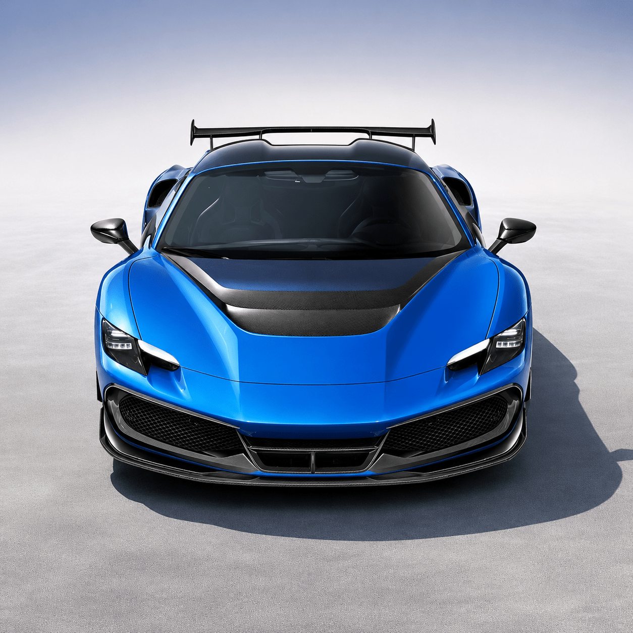 Ferrari 296 GTB PK Style Carbon Fiber Vented Hood - Exotics Carbon Design